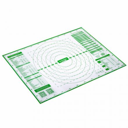 Коврик силиконовый для раскатки/запекания 40х60 см, зеленый, ПОДАРОК пластиковый нож, DASWERK (ДАСВЕРК), 608426 Коврик силиконовый для раскатки/запекания 40х60 см, зеленый, ПОДАРОК пластиковый нож, DASWERK (ДАСВЕРК), 608426