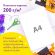 Картон белый А4 МЕЛОВАННЫЙ EXTRA (белый оборот), 10 листов папка, ЮНЛАНДИЯ, 200х290 мм, "ПАНДА", 111311