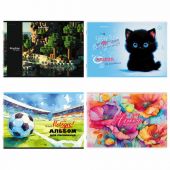 Альбом для рисования А4, 32 листа, скоба, обложка картон, BRAUBERG, 203х288 мм, "МИКС-1", 107111 Альбом для рисования А4, 32 листа, скоба, обложка картон, BRAUBERG, 203х288 мм, "МИКС-1", 107111