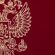 Папка адресная бумвинил бордовый, "Герб России", формат А4, STAFF, 122741