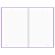Блокнот А5 134х206 мм, 80 л., твёрдый, клетка, BRAUBERG "Minimal", сиреневый, 116440