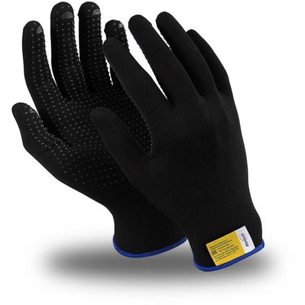 Перчатки защитные нейлон/ПВХ Manipula МИКРОН БЛЭК(TNG-28/MG112) 10 п/уп р8 Перчатки защитные нейлон/ПВХ Manipula МИКРОН БЛЭК(TNG-28/MG112) 10 п/уп р8