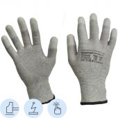Перчатки защитные антистат SCAFFAAntistatPULite PU1350AL-LG нейлон с п/у р9 Перчатки защитные антистат SCAFFAAntistatPULite PU1350AL-LG нейлон с п/у р9