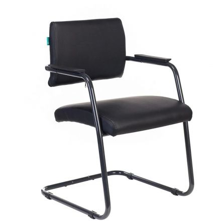 Стул VB _CH-271N-V черный Leather Black эко.кожа полозья металл черный Стул VB _CH-271N-V черный Leather Black эко.кожа полозья металл черный