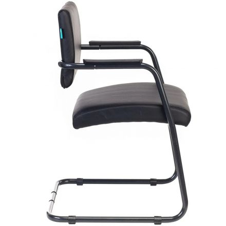 Стул VB _CH-271N-V черный Leather Black эко.кожа полозья металл черный Стул VB _CH-271N-V черный Leather Black эко.кожа полозья металл черный