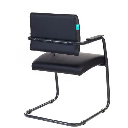 Стул VB _CH-271N-V черный Leather Black эко.кожа полозья металл черный Стул VB _CH-271N-V черный Leather Black эко.кожа полозья металл черный