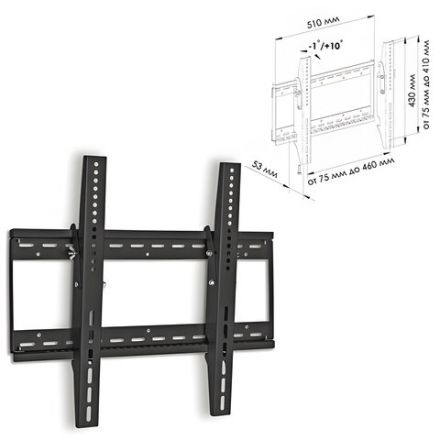 Кронштейн-крепление для ТВ настенный LPS31-50, VESA75-400/400, 26-42", 1 ст. свободы, до 75 кг