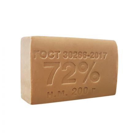 Мыло хозяйственное 72% ММЗ, без обертки, 200г Мыло хозяйственное 72% ММЗ, без обертки, 200г
