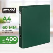 Папка на 4-х кольцах Bantex 60 мм зеленая до 350 листов