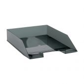 Лоток для бумаг горизонтальный СТАММ "Фаворит", тонированный черный Лоток для бумаг горизонтальный СТАММ "Фаворит", тонированный черный