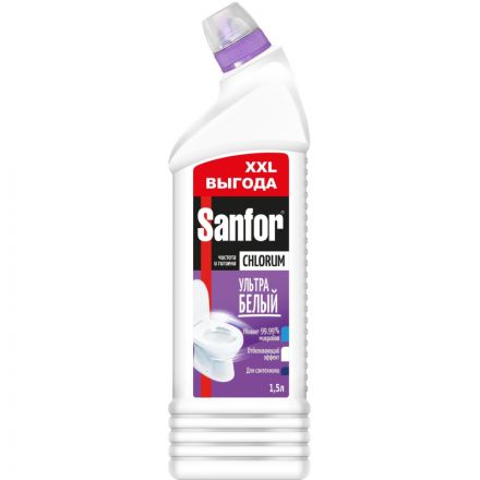 Средство для сантехники SANFOR Chlorum, 1,5 л