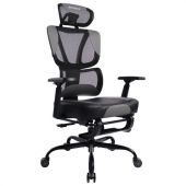 Кресло BRABIX PREMIUM "Venom GM-530", подножка, синхромеханизм, экокожа/сетка, черное/серое, 532951 Кресло BRABIX PREMIUM "Venom GM-530", подножка, синхромеханизм, экокожа/сетка, черное/серое, 532951