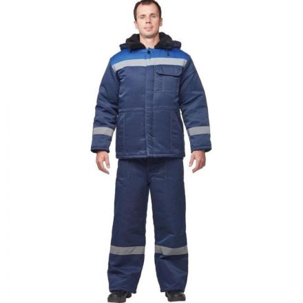 Куртка рабочая зимняя муж з32-КУ син/вас смес 44-46/182-188 (Арсенал-СП)