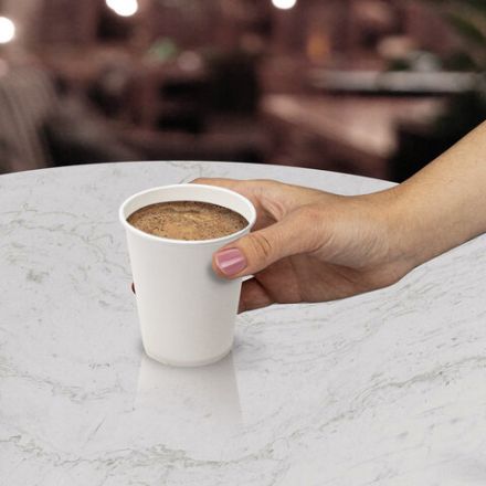 Стакан одноразовый бумажный 165 мл, КОМПЛЕКТ 100 шт., однослойный белый, холодное/горячее, Ve, ФОРМАЦИЯ, HB70-195-0000