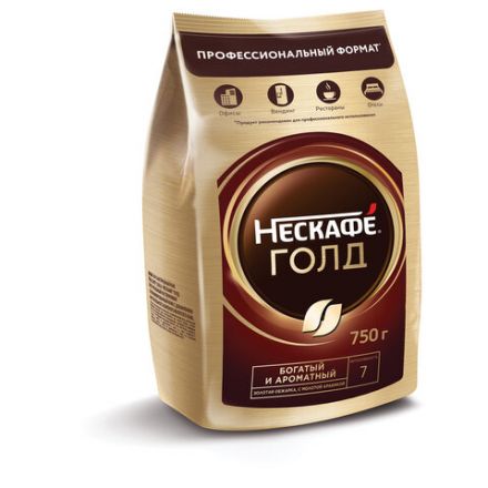 Кофе молотый в растворимом NESCAFE "Gold" 750 г, сублимированный, 12348310 Кофе молотый в растворимом NESCAFE "Gold" 750 г, сублимированный, 12348310