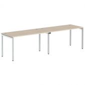 Стол 2-х местный XWST 2870 Бук Тиара/Алюминий 2806х700х750 XTEN-S Стол 2-х местный XWST 2870 Бук Тиара/Алюминий 2806х700х750 XTEN-S