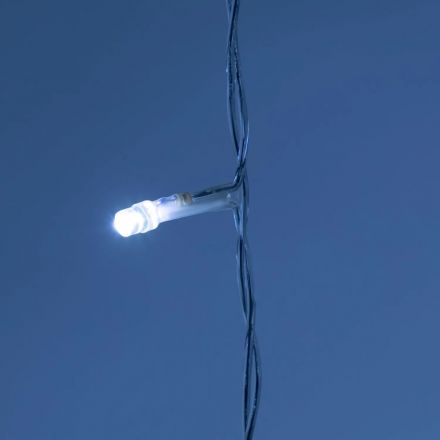Электрогирлянда Дождь 2x4 м 800LED мерц. IP44 отсоед. нити, хол.бел.HD-YW04
