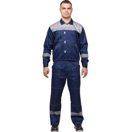 Костюм рабочий летний муж. л20-КБР синий/сер (р.52-54) 170-176 Костюм рабочий летний муж. л20-КБР синий/сер (р.52-54) 170-176