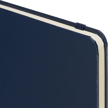 Бизнес-блокнот Attache А5 (148x218 мм), Эссэ,балакр,80л.,резин,клетка,синий