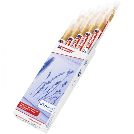 Маркер акриловый Edding 5300/924.кругл.нак. 1-2 мм. Цвет Золотой Маркер акриловый Edding 5300/924.кругл.нак. 1-2 мм. Цвет Золотой