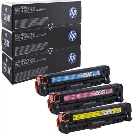 Картридж лазерный HP 305A CF370AM CMY для CLJ M351/M451/M375/M475(3шт/уп) Картридж лазерный HP 305A CF370AM CMY для CLJ M351/M451/M375/M475(3шт/уп)