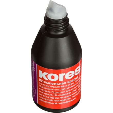 Краска штемпельная Kores фиолетовая на водно-масляной основе 28 г