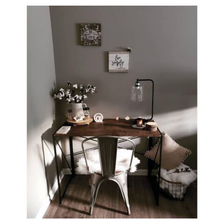 Стол на металлокаркасе BRABIX "LOFT CD-002", 1000х500х750 мм, складной, цвет морёный дуб, 641212 Стол на металлокаркасе BRABIX "LOFT CD-002", 1000х500х750 мм, складной, цвет морёный дуб, 641212