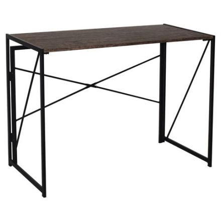 Стол на металлокаркасе BRABIX "LOFT CD-002", 1000х500х750 мм, складной, цвет морёный дуб, 641212 Стол на металлокаркасе BRABIX "LOFT CD-002", 1000х500х750 мм, складной, цвет морёный дуб, 641212