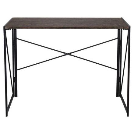 Стол на металлокаркасе BRABIX "LOFT CD-002", 1000х500х750 мм, складной, цвет морёный дуб, 641212 Стол на металлокаркасе BRABIX "LOFT CD-002", 1000х500х750 мм, складной, цвет морёный дуб, 641212