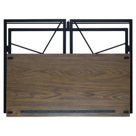 Стол на металлокаркасе BRABIX "LOFT CD-002", 1000х500х750 мм, складной, цвет морёный дуб, 641212 Стол на металлокаркасе BRABIX "LOFT CD-002", 1000х500х750 мм, складной, цвет морёный дуб, 641212