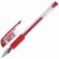 Ручка гелевая с грипом BRAUBERG "EXTRA GT NEEDLE", КРАСНАЯ, игольчатый узел 0,5 мм, линия 0,35 мм, 143921