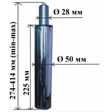 Газлифт для кресла BSL_140 хром, для кр. оператора, 3 класс Газлифт для кресла BSL_140 хром, для кр. оператора, 3 класс