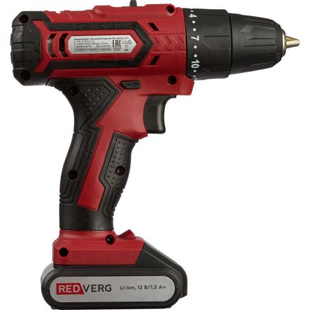 Шуруповерт аккумуляторный RedVerg RD-SD12L/2Y (6632398) Шуруповерт аккумуляторный RedVerg RD-SD12L/2Y (6632398)