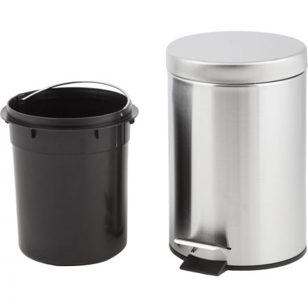 Ведро мусорное с педалью 3 л, матовое, нержавеющая сталь