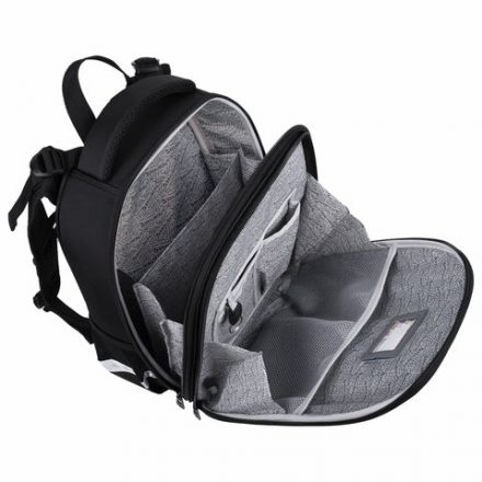 Ранец BRAUBERG SHINY, 2 отделения, с брелоком, "Husky", СВЕТЯЩИЙСЯ РИСУНОК, 38х28х14 см, 271383