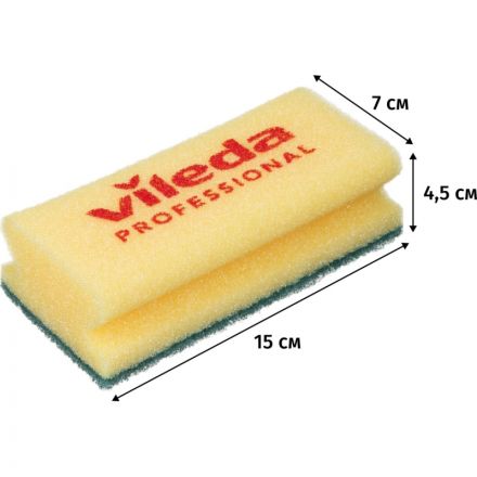 Губки абразивная Vileda средней жесткости, 7,10шт. 101404 Губки абразивная Vileda средней жесткости, 7,10шт. 101404