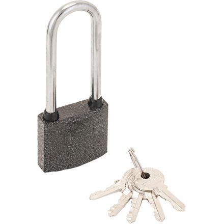 Замок навесной УЗК Аллюр ВС1Ч-350Д (48xd=8x70,5) чугун серый (дл.дуж/5кл)