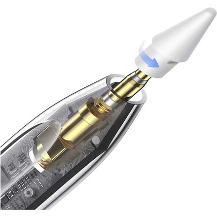 Стилус Baseus (P80015804213-00)Smooth Writing 2 S, Dual Charg Moon White Стилус Baseus (P80015804213-00)Smooth Writing 2 S, Dual Charg Moon White