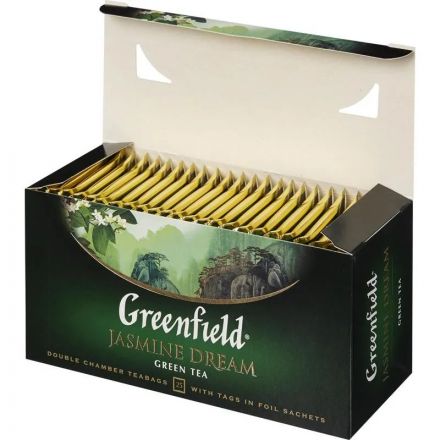 Чай Greenfield Jasmin Dream зел.фольг.25 пакетиков 0373-10,104572