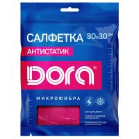 Салфетка хозяйственная антистатик Dora 30х30см микрофибра