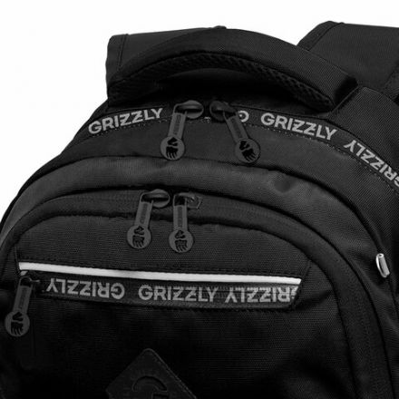 Рюкзак GRIZZLY школьный, анатомическая спинка, 2 отделения, для мальчиков, "STYLE", чёрный, 39х28х20 см, RB-454-1/1 Рюкзак GRIZZLY школьный, анатомическая спинка, 2 отделения, для мальчиков, "STYLE", чёрный, 39х28х20 см, RB-454-1/1
