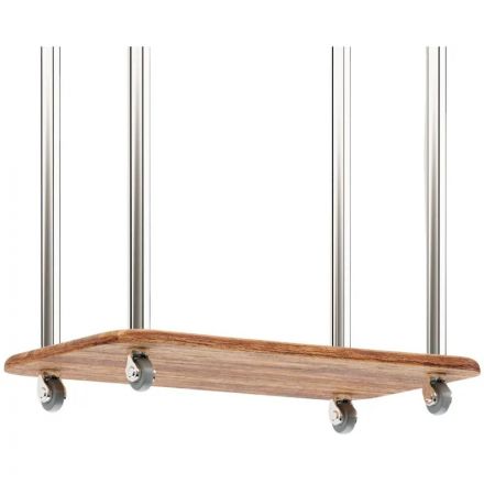 Вешалка KF_костюмная Комус Мебель Элдридж (7024360102)дуб амер/хром кол.рез Вешалка KF_костюмная Комус Мебель Элдридж (7024360102)дуб амер/хром кол.рез