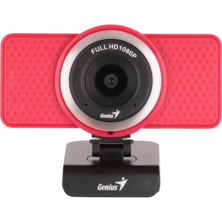 Веб-камера GENIUS ECam 8000, микрофон, 1080P, красный