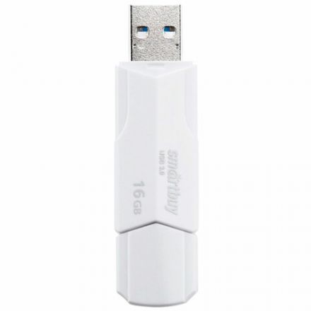 Флеш-диск 16 GB SMARTBUY Clue USB 2.0, белый, SB16GBCLU-W Флеш-диск 16 GB SMARTBUY Clue USB 2.0, белый, SB16GBCLU-W
