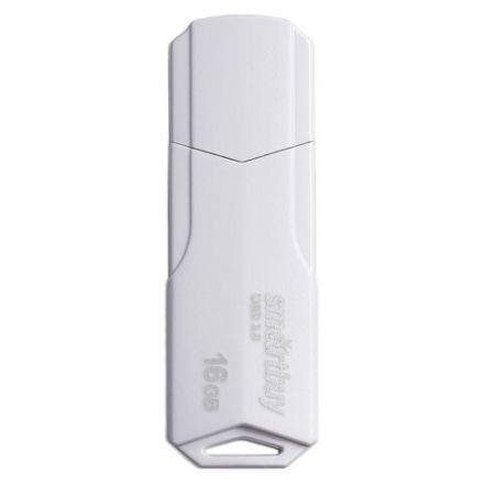 Флеш-диск 16 GB SMARTBUY Clue USB 2.0, белый, SB16GBCLU-W Флеш-диск 16 GB SMARTBUY Clue USB 2.0, белый, SB16GBCLU-W