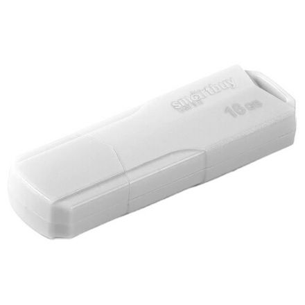 Флеш-диск 16 GB SMARTBUY Clue USB 2.0, белый, SB16GBCLU-W Флеш-диск 16 GB SMARTBUY Clue USB 2.0, белый, SB16GBCLU-W