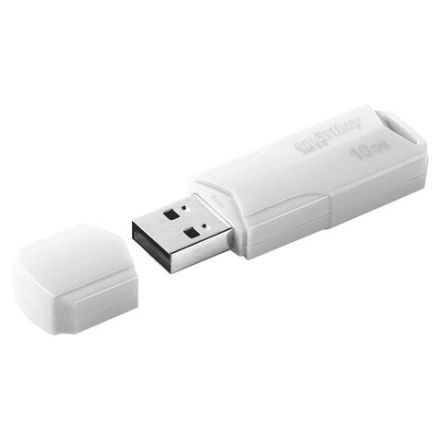 Флеш-диск 16 GB SMARTBUY Clue USB 2.0, белый, SB16GBCLU-W Флеш-диск 16 GB SMARTBUY Clue USB 2.0, белый, SB16GBCLU-W
