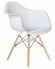 Стул обеденный DOBRIN DAW, ножки светлый бук, цвет сиденья белый