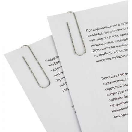 Скрепки Attache Economy оцинкованные, 50 мм, гофрированные, 100 шт/уп Скрепки Attache Economy оцинкованные, 50 мм, гофрированные, 100 шт/уп