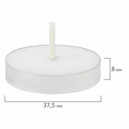 Свечи чайные Standard, до 3,5 часов горения, вес 9 г, КОМПЛЕКТ 25 шт., в гильзе, LAIMA, 609196 Свечи чайные Standard, до 3,5 часов горения, вес 9 г, КОМПЛЕКТ 25 шт., в гильзе, LAIMA, 609196